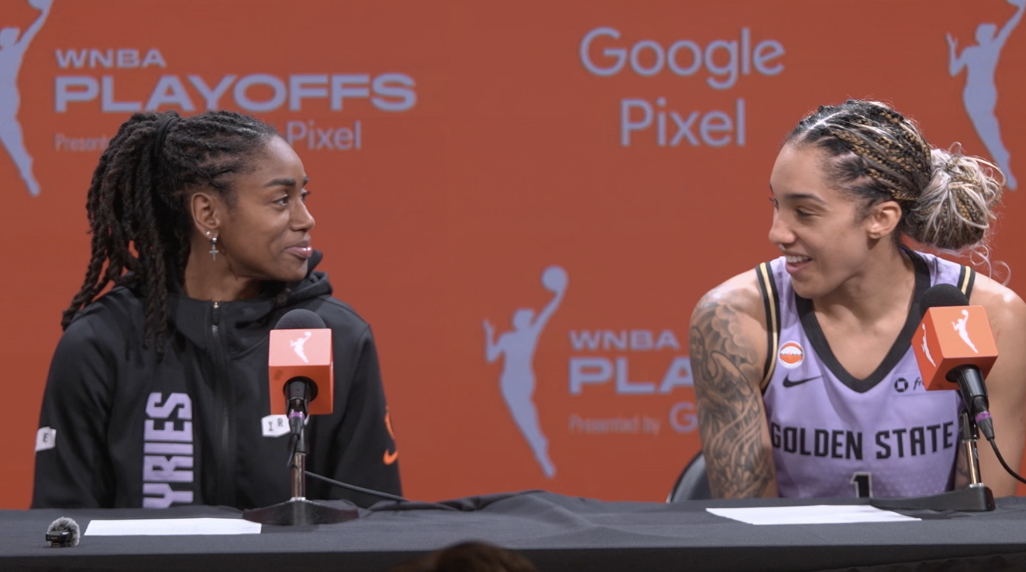 Gabby Williams and Tiffany Hayes Postgame Press Conference | 10/2/26